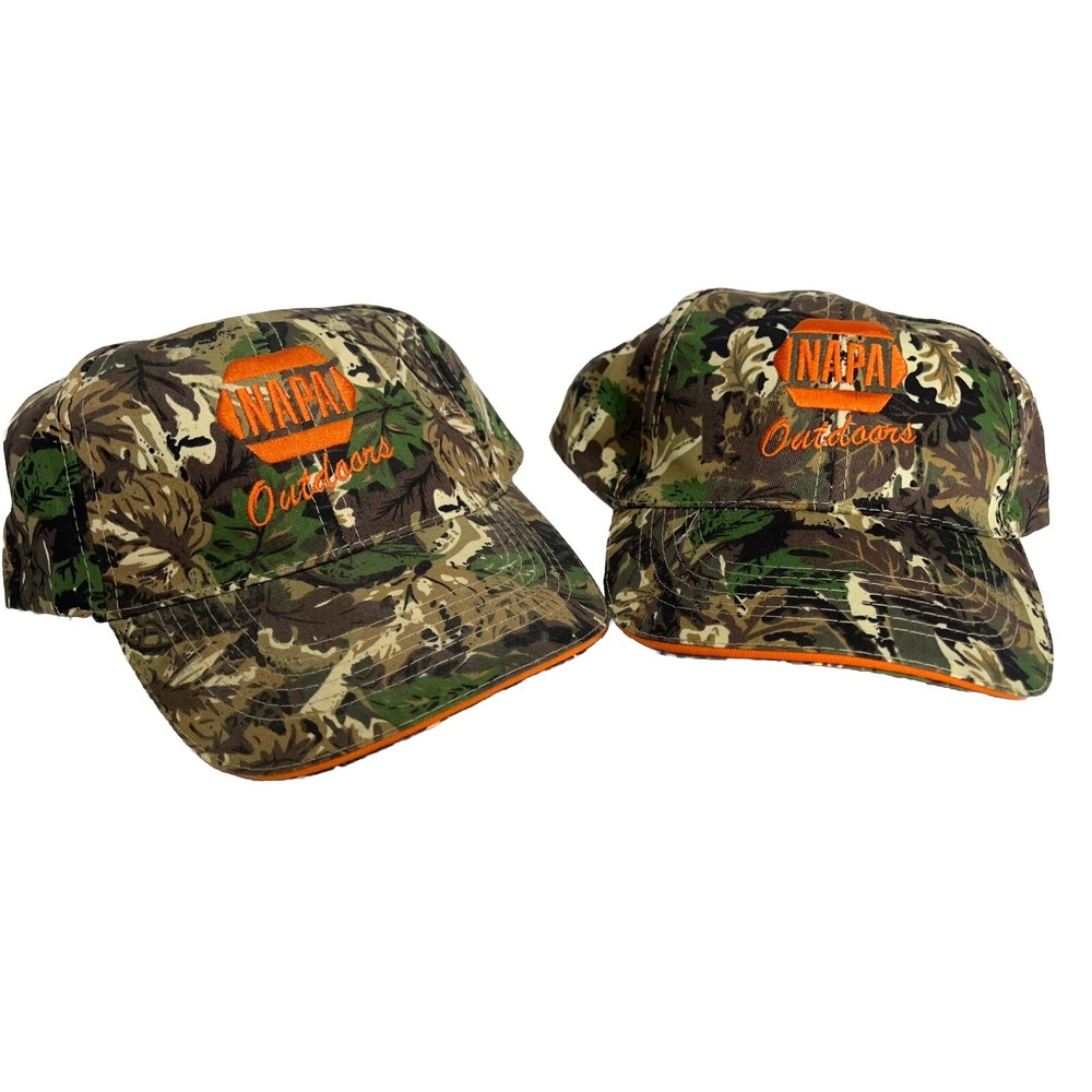 NAPA Outdoors Camouflage Hunting Hats Caps Lot Of 2